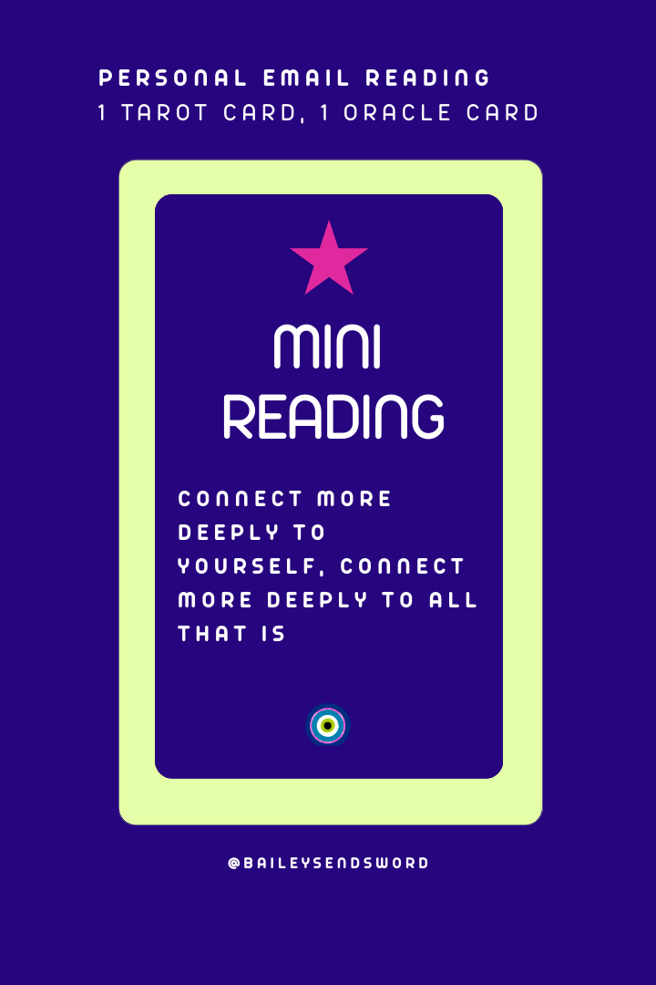 Mini Reading - 1 Tarot, 1 Oracle Personal Email Reading