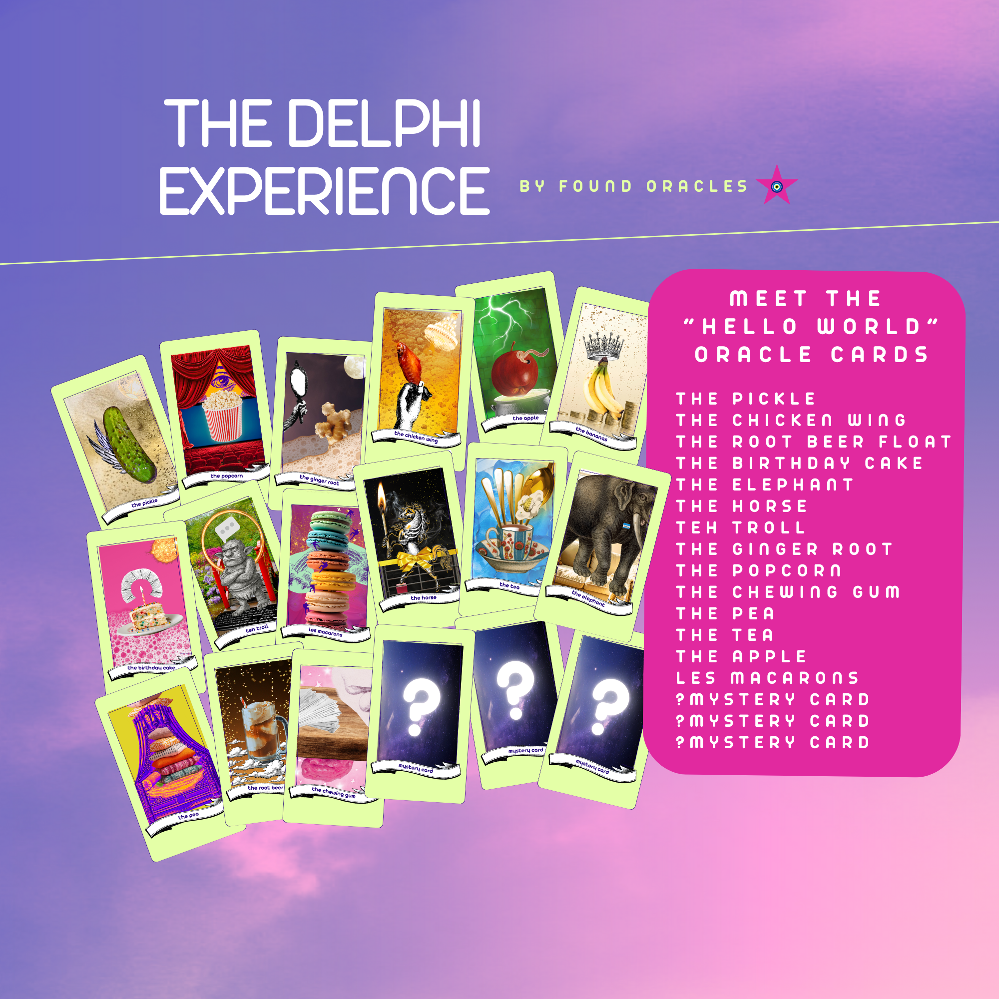 The Delphi Experience: "HELLO WORLD" First Edition Oracle Cards Plus Personal Reading {PRE-ORDER}