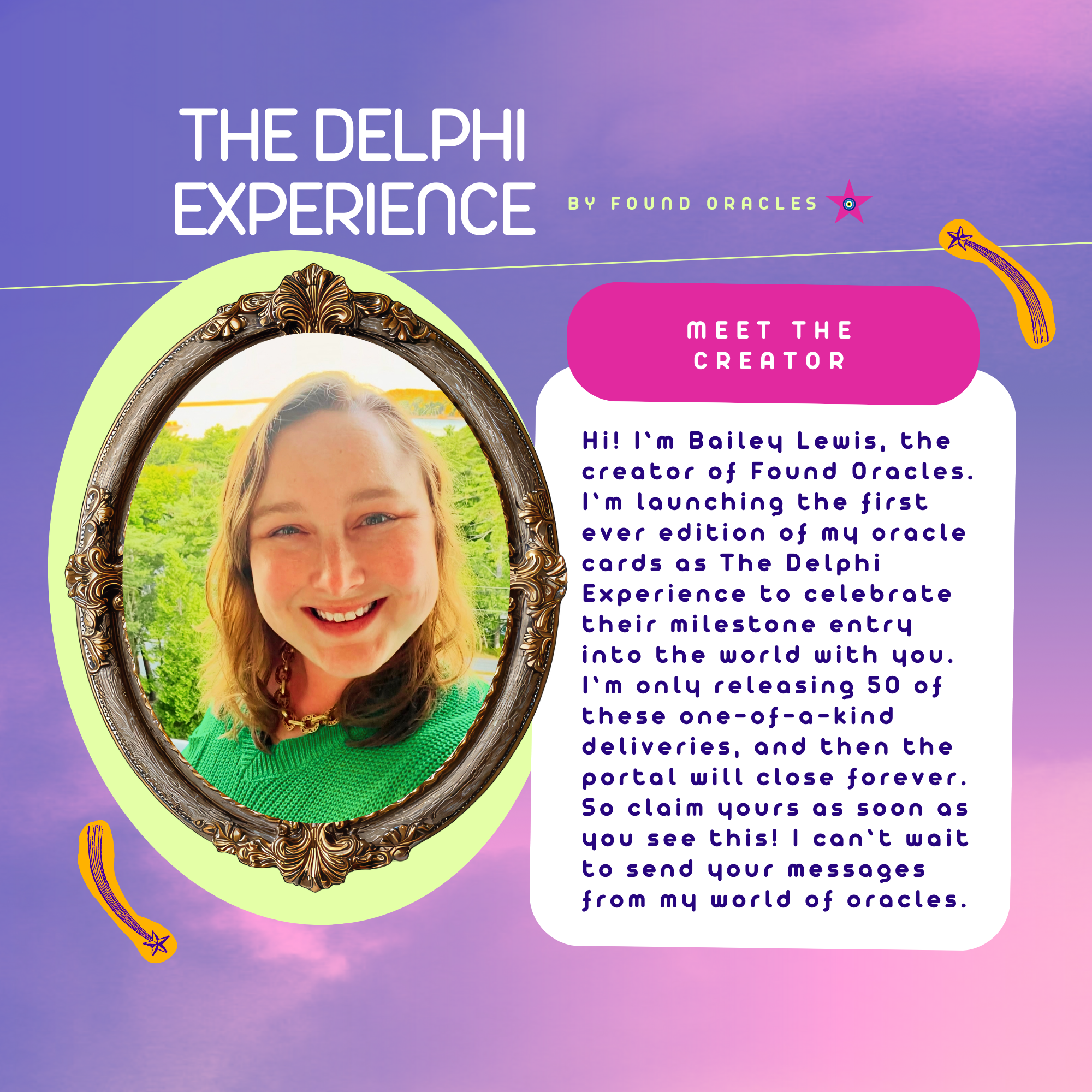 The Delphi Experience: "HELLO WORLD" First Edition Oracle Cards Plus Personal Reading {PRE-ORDER}