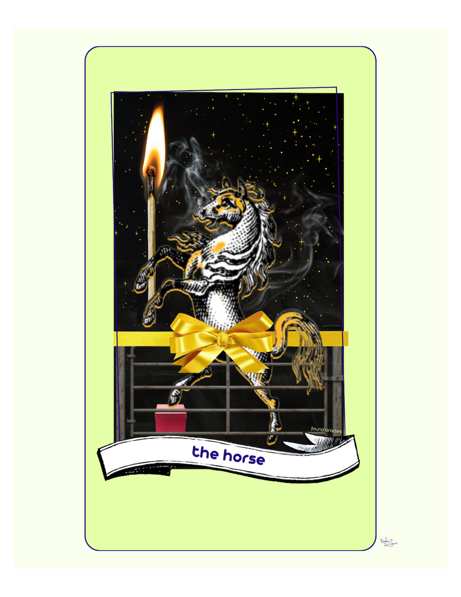 The FIRE Horse Oracle Art Print - Downloadable Print